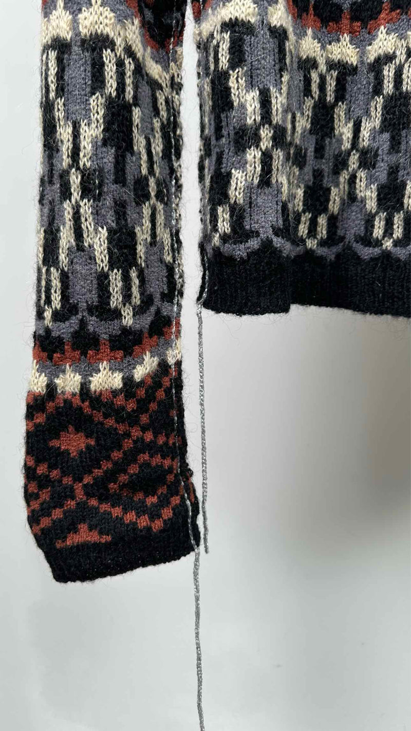 Raf Simons Iron-ring Cut-out Nordic Sweater