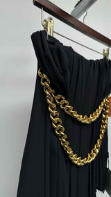 Balenciaga Chain Pleated Skirt