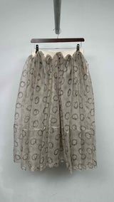 Tao Comme Des GarÃ§ons Floral-mesh Pleated Over Long Skirt