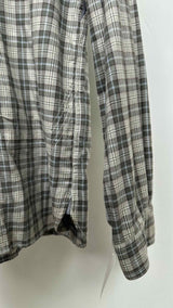 Junya Watanabe MAN Elbow-patch Hybrid Plaid Shirt