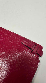 LOEWE Embossed Anagron Clutch Bag