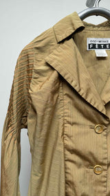 FETE Pleated Stripe Coat