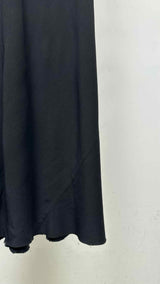 Rick Owens Rib Knit Waist Satin Maxi Skirt