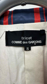 Tricot Comme Des Garcons Stripe Satin Bottom-bow Jacket