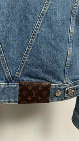 Louis Vuitton X Kusama Yayoi Faces Leather-patch Denim Jacket