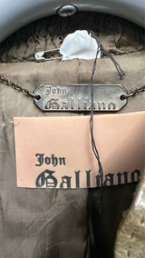 John Galliano Napoleon Leather Layered Blazer Jacket