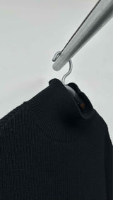 Balenciaga Neck-logo Rib Wide Sweater