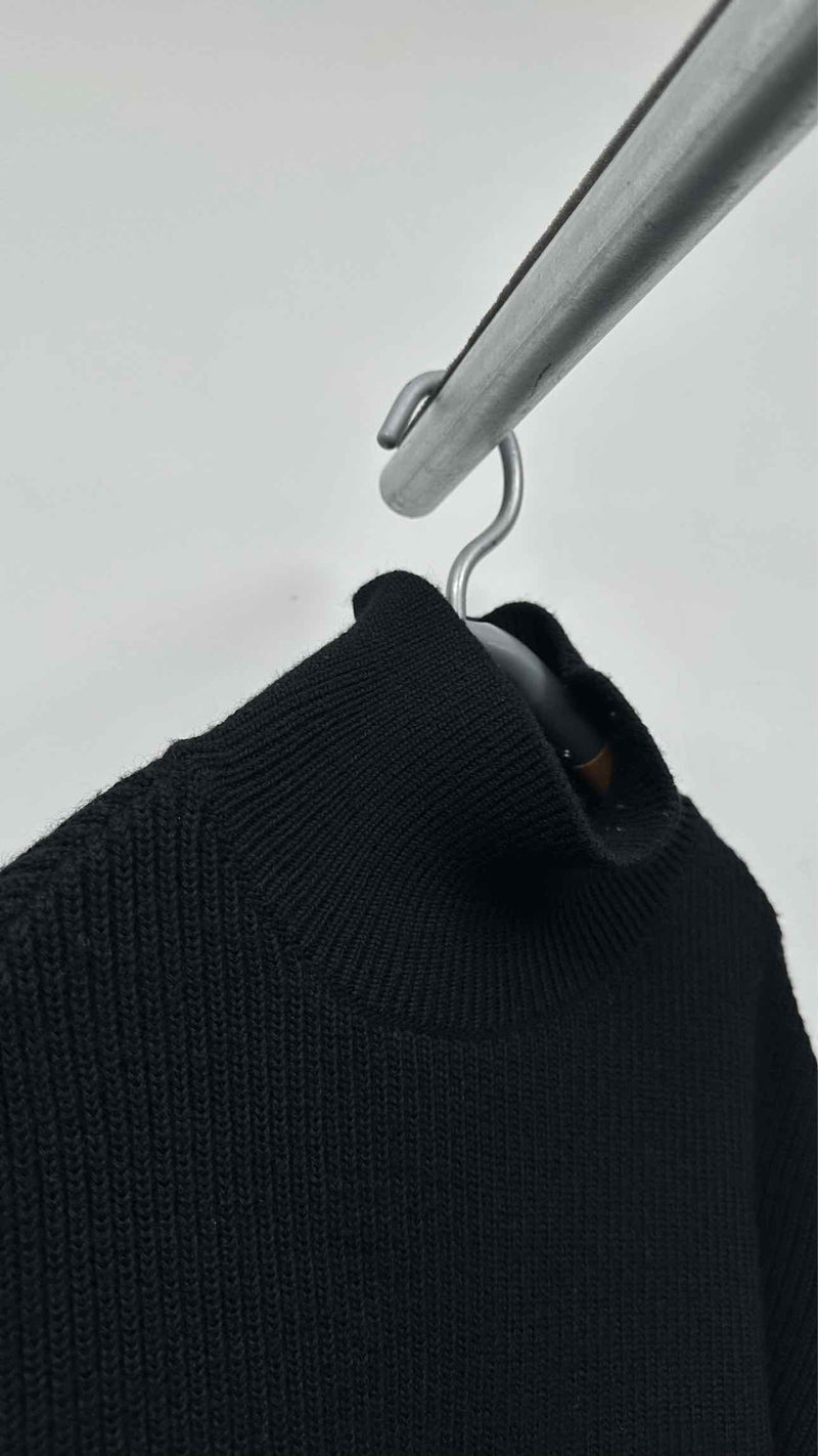 Balenciaga Neck-logo Rib Wide Sweater