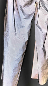 Paul Harnden Crinkled Reflective High-Waisted Wide Pants