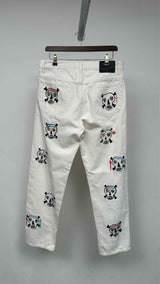 Supreme x Clayton Patterson Skulls Embroidered Regular Jeans