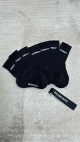 Balenciaga 7 Pairs Logo Socks