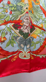 Hermes Amazon Print Silk Scarf