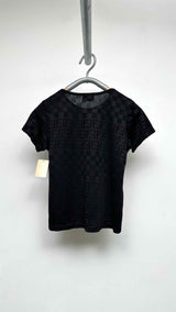 Fendi Jeans Monogram Checker Jacquard T-shirt