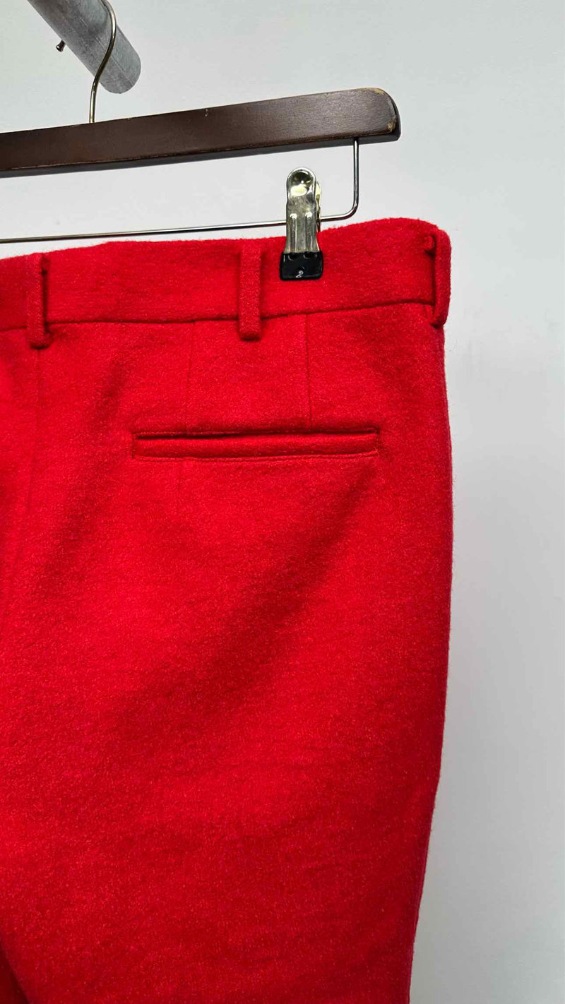 Comme Des Garcons Homme Plus Cropped Boiled-wool Pants