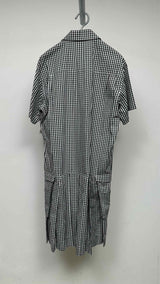 Simone Rocha S/S Pleated Bottom Gingham Shirt