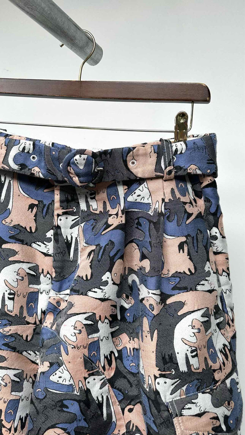 Charles Jeffery LOVERBOY Jacquared Wide Shorts