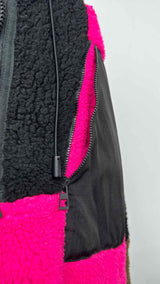 Eye/ LOEWE/ Nature Fleece Patchwork Zip-up Jacket