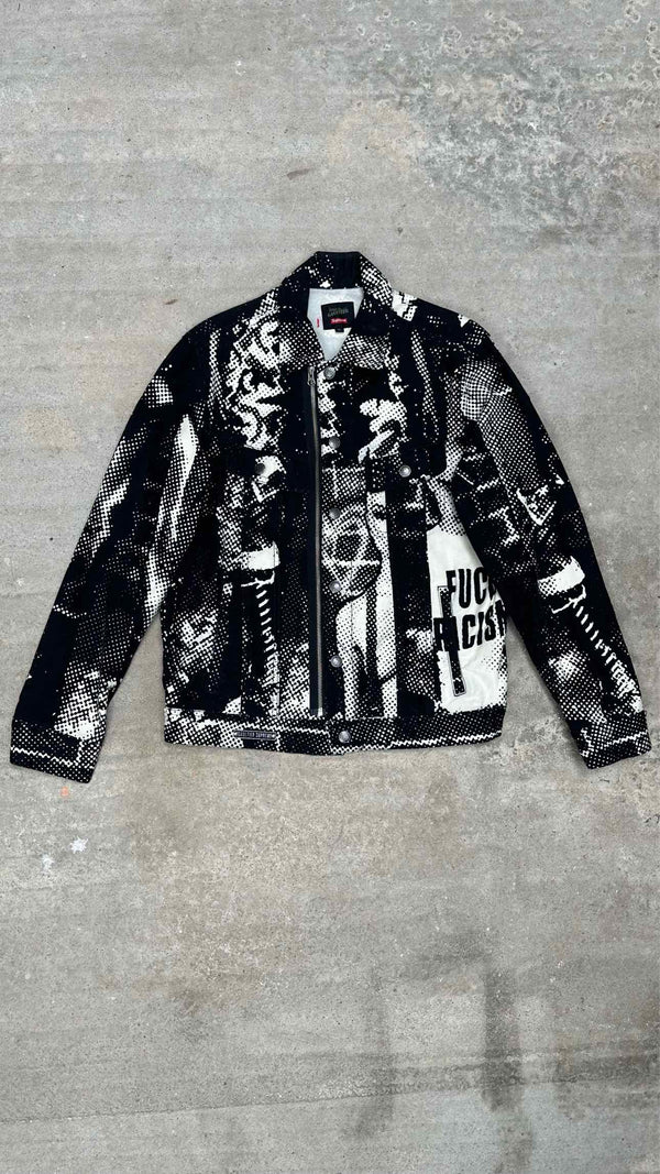 Supreme x Jean Paul Gaultier Fuck Racism Trucker Denim Jacket