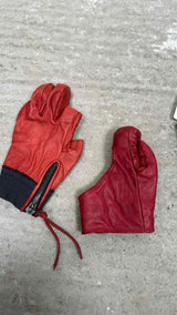 D.HYGEN Layered Leather Gloves