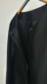 Toteme Collarless Silk Coat