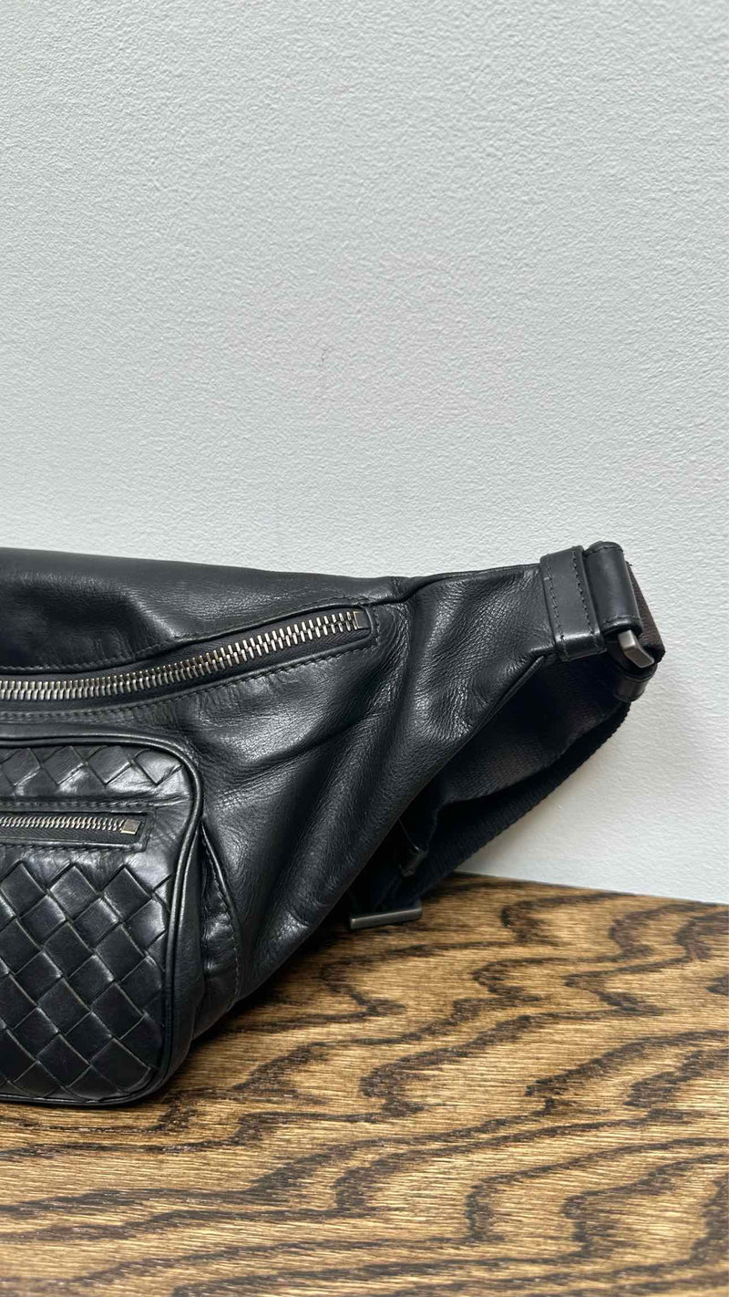 Bottega Veneta Intecciato Leather Waist Bag