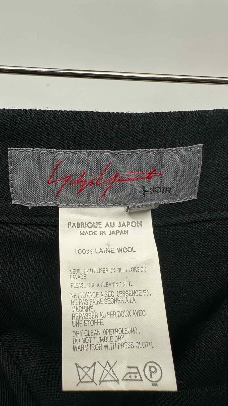 Yohji Yamamoto + Noir Belted Cropped Wide Pants