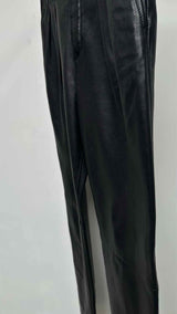 Saint Laurent Pleated Leather Pants