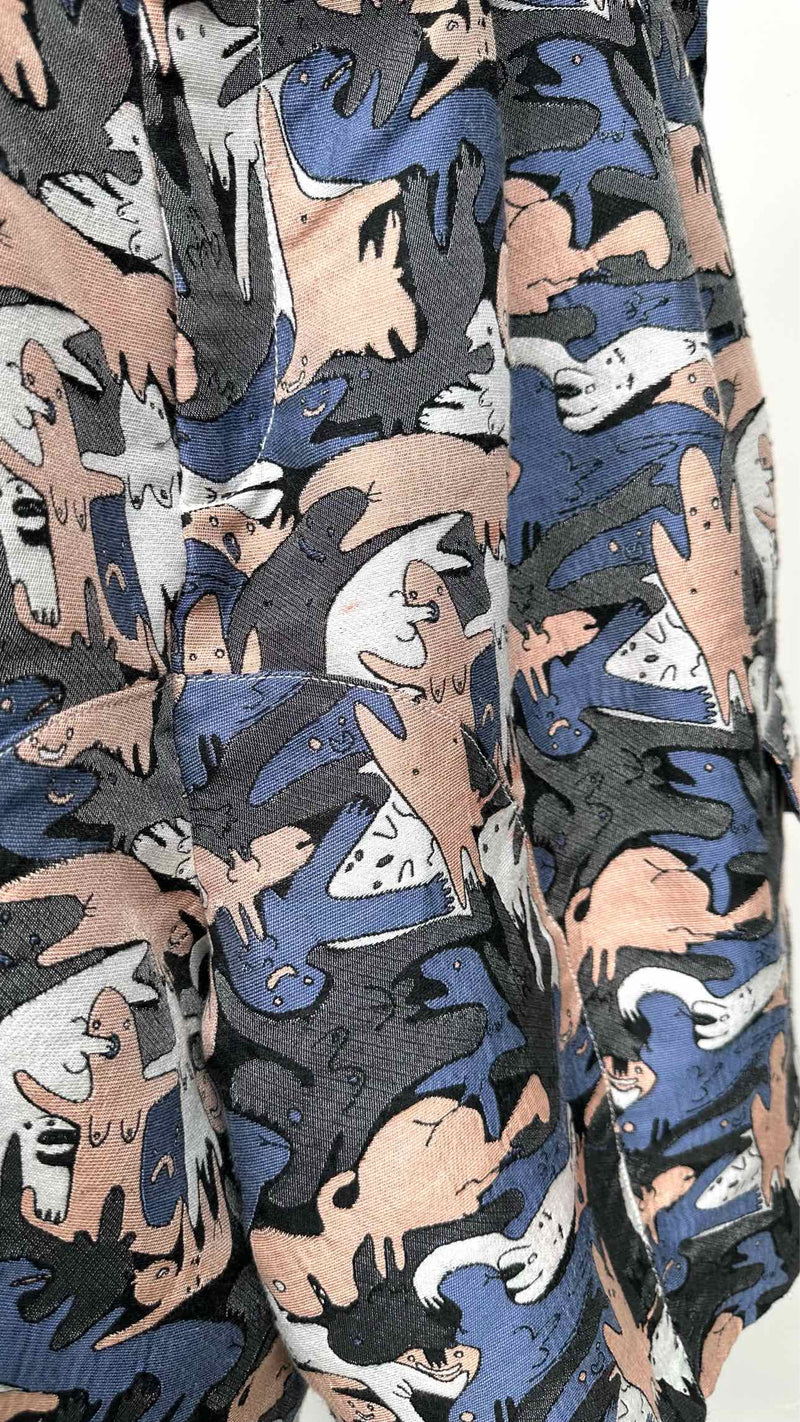Charles Jeffery LOVERBOY Jacquared Wide Shorts