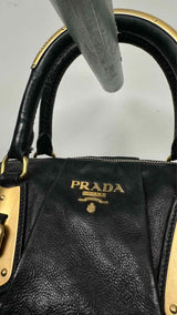 PRADA Calfskin Bauletto Bag