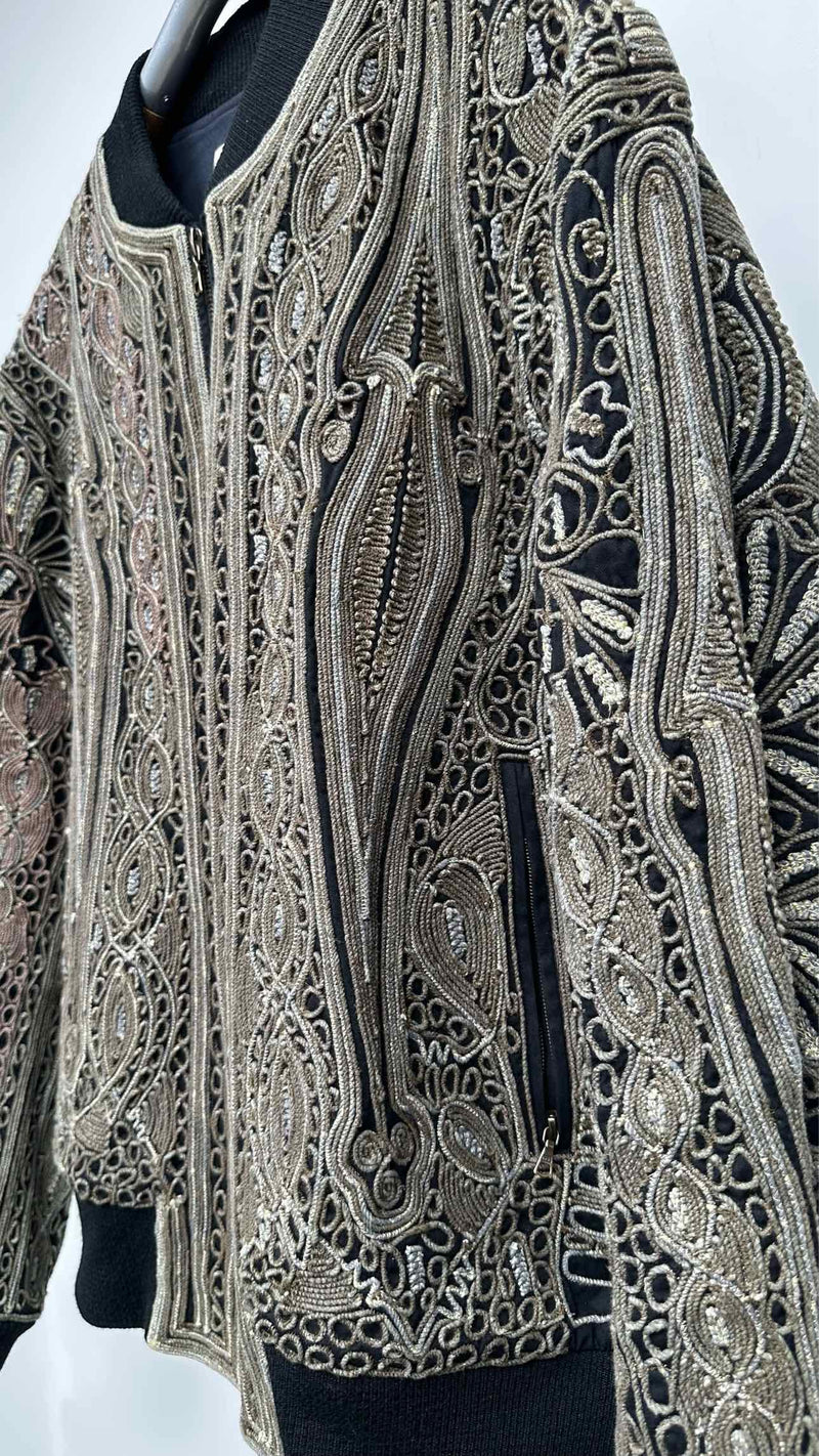 Dries Van Noten Rope Embroidered Bomber Jacket