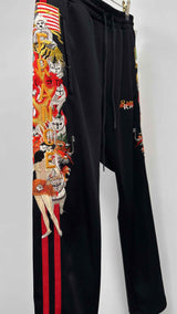 Doublet Chaos-embroidered Track-Pants