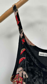 Paco Rabanne N/S Velvet Jacquard Camisole