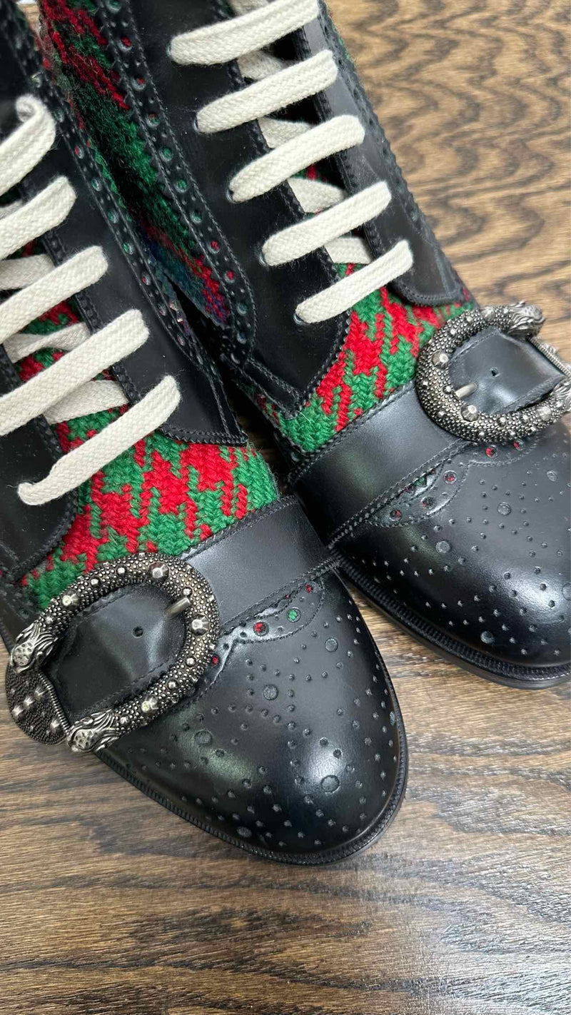 Gucci Tartan Queercore Boots