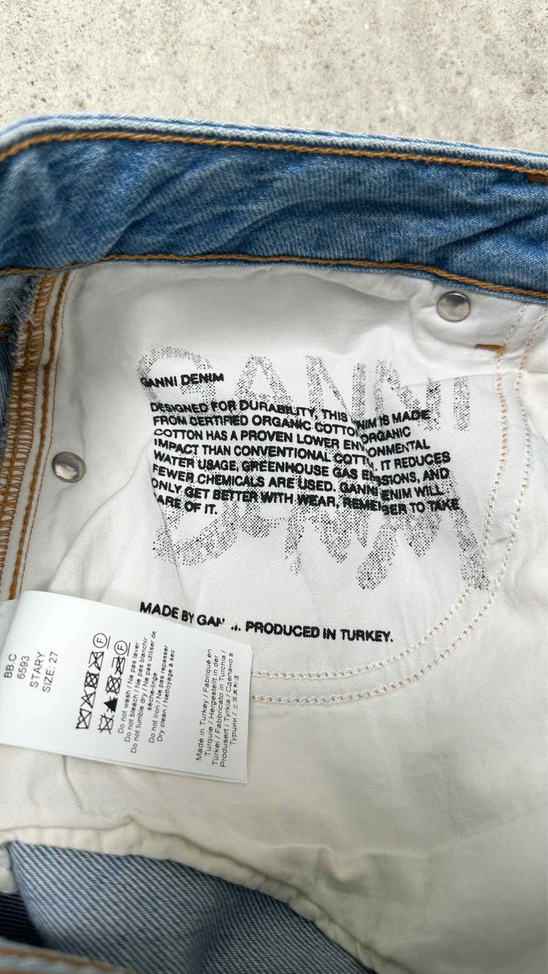 Ganni Spray-effect Boyfriend Jeans