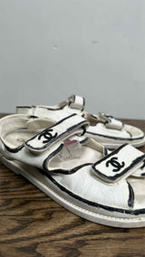 Chanel CC Logo Dad Sandals