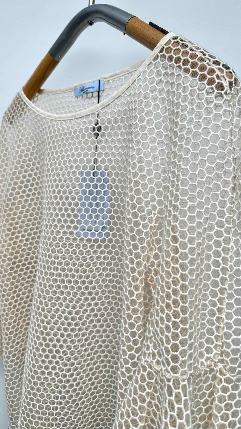 Blumarine S/S Mesh Top