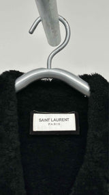 Saint Laurent Double-breasted Shearling Short Coat