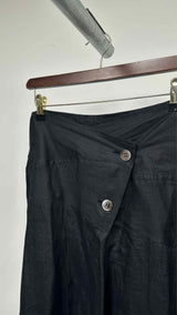 Comme Des Garcons High-Waist Rami Wide Skirt