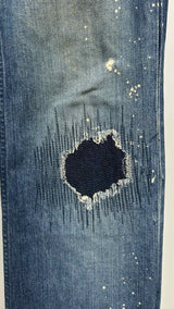 Number (N)ine Patchwork Bootcut Jeans