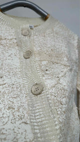 Acne Studios Asymmetrical Over-painted Distress Cardigan