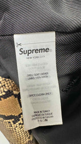 Supreme Leather Snake Trench Coat