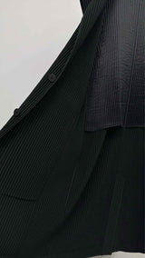 Homme Plisse Tailored Pleated Long Vest