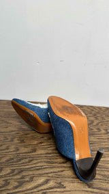 LOEWE Ripped Denim Mules