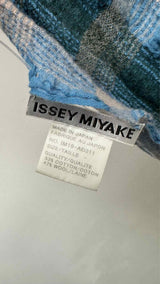 Issey Miyake Wrinkly Pleated Pliad Fringe Scarf