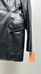 Balenciaga Double-breast Leather Short Coat