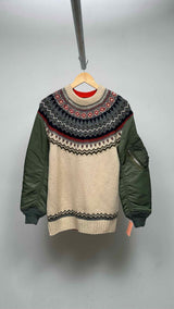 Junya Watanabe MA-1 Sleeve Hybrid Sweater