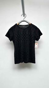 Fendi Jeans Monogram Checker Jacquard T-shirt