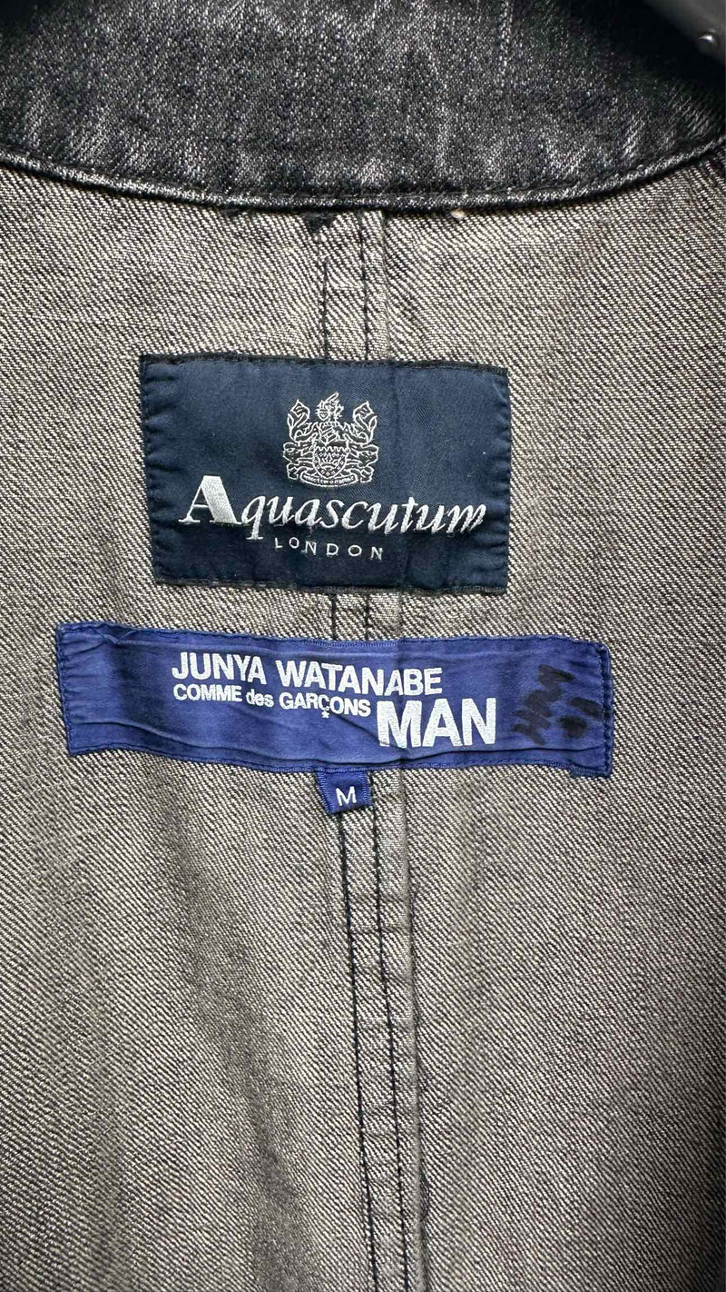 Junya Watanabe MAN X Aquascutum Distressed Denim Trench Coat