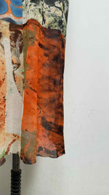 Jean Paul Gaultier Abstract Bacteria Mesh Maxi Dress