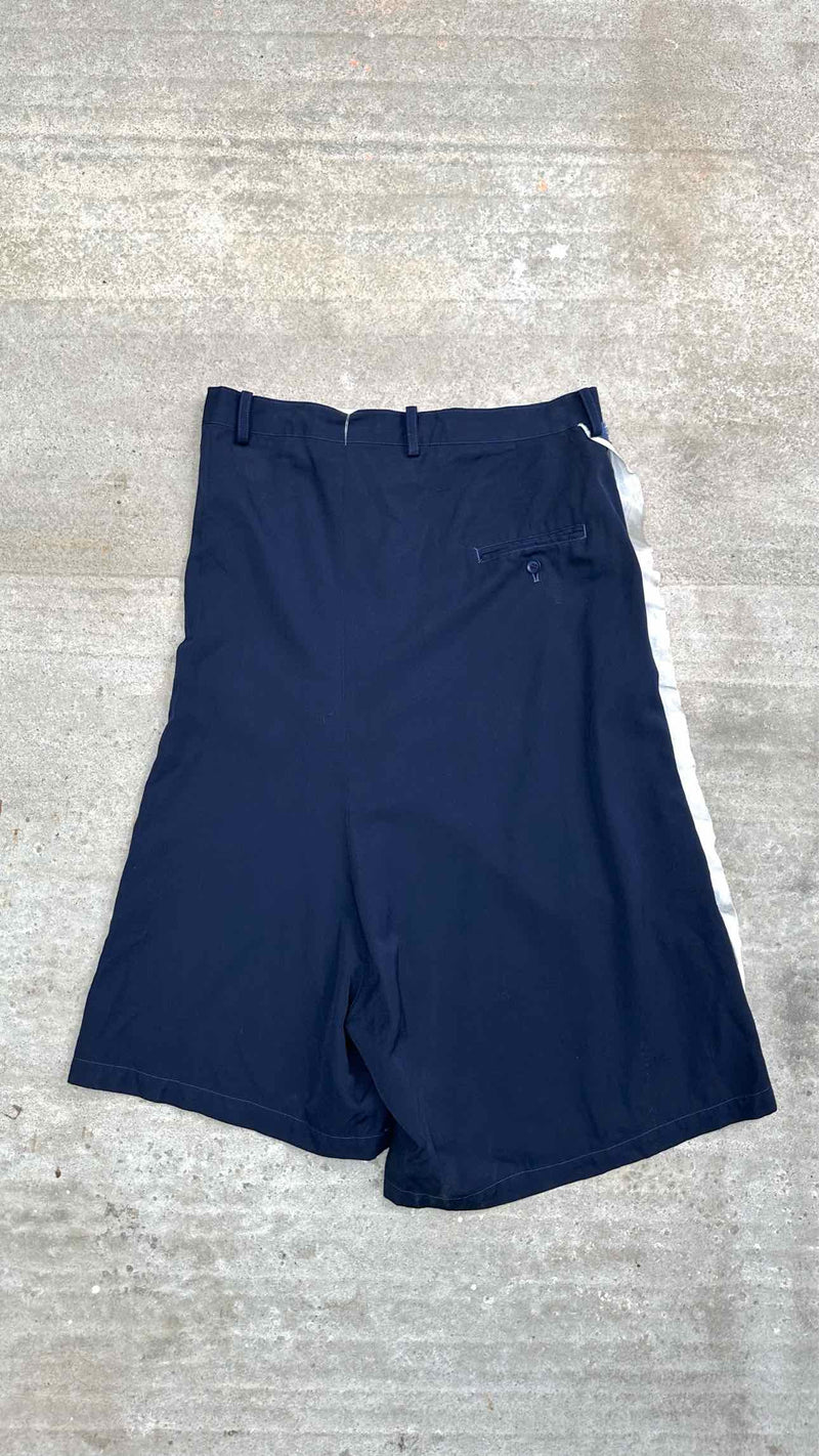 Y's Asymmetrical Side-fril Drop-crotch  Shorts